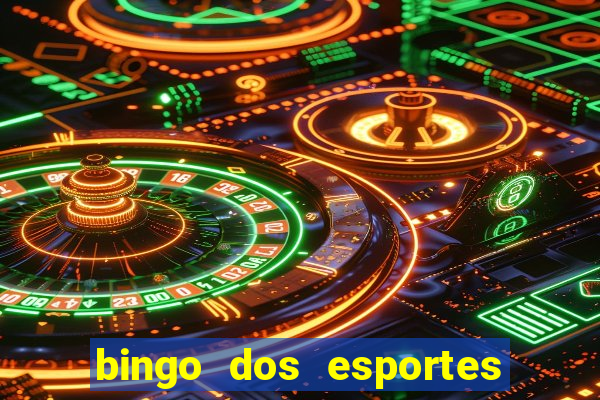 bingo dos esportes para imprimir